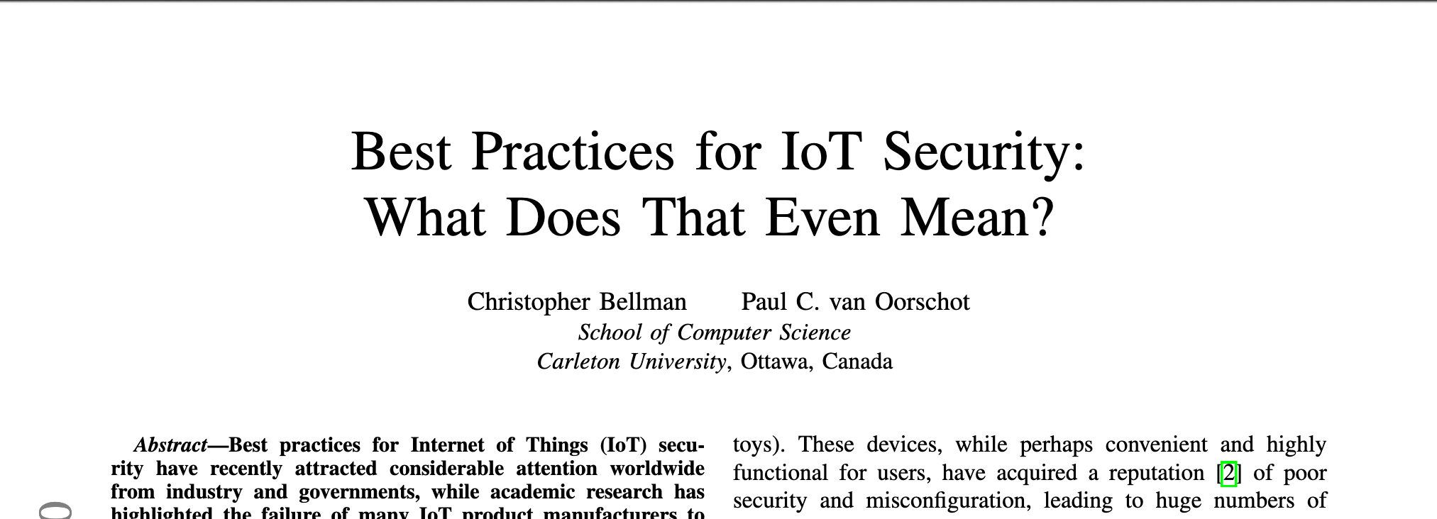 screenshot of opening to quoted article